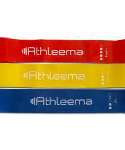 Athleema Set of 3 Loop Resistance Bands 12" X 2" Won't Roll, Non-Slip, Non-Stick, Ultra Durable 14 61cPnRwGyoL
