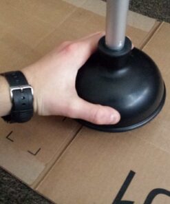 NEIKO 60166A Toilet Plunger with Patented All-Angle Design, Heavy-Duty Toilet Bowl Plunger with Aluminum Handle, Bathroom Necessity , Black, 1-Pack 1 Piece 40 61cPqhiz7pL