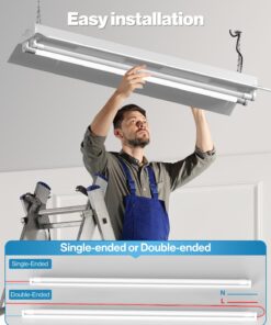 Sunco 10 Pack T8 LED 4FT Tube Light Bulbs Ballast Bypass Fluorescent Replacement 5000K Daylight 18W Frosted Cover Retrofit Single Ended Power (SEP) Commercial Grade - UL 10 Count (Pack of 1) 30 61cRfKSHdL