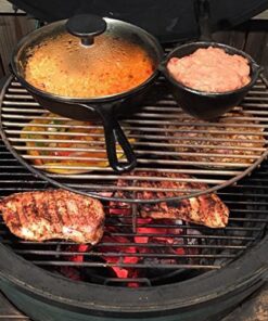 Aura outdoor products Stack Rack Grill Extender for Big Green Egg, Kamado Joe, Vision Grills and More! 7 61cSGQGSQvL