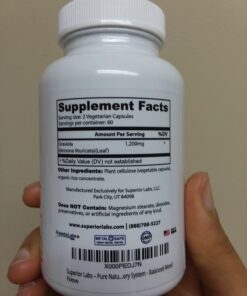 Superior Labs – Pure Natural Graviola NonGMO – 1,200mg, 120 Vegetable Caps– Natural Dietary Soursop Supplement – Healthy Skin & Helps Promotes Cell Growth – Respiratory System - Balanced Mood 37 61cUT0hFi4L 2