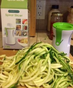 Spiralizer Newest & Improved 2018 Vegetable Slicer Complete Bundle - Best Vegetable Cutter - Zucchini Pasta Noodle Spaghetti Maker 14 61cUd7d3A8L