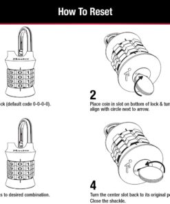 Master Lock 1535D Locker Lock Set Your Own Combination Padlock, 1 Pack, Colors May Vary Number Combo 12 61cUgFsn07L