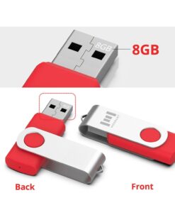 MOSDART 8GB USB 2.0 Flash Drive 5 Pack Swivel Bulk FAT32 Thumb Drives Jump Drive Zip Drive Memory Sticks with Led Indicator,Black/Blue/Red/White/Green (8 GB,5Pack,Multicolor) 1 Count (Pack of 5) Multicolor - 8GB 21 61cVJIC10gL