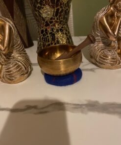 Ohm Store Tibetan Singing Bowl Set — Meditation Sound Bowl Handcrafted in Nepal for Yoga, Chakra Healing, Mindfulness, and Stress Relief — Unique Spiritual Gifts for Women and Men Bronze 38 61cVwVp41BL