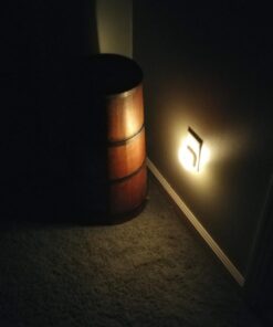 SYCEES Plug-in LED Night Light with Dusk to Dawn Sensor for Hallway, Stairs, Bathroom, Kitchen, Bedroom, Nursery, Kids Room, Warm White, Pack of 6 6-Pack, Warm White 53 61cYD4wz0L