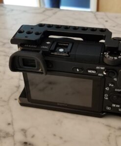 SmallRig Camera Cage only for Sony A6000 A6300 ILCE-6000 ILCE-6300 NEX7, A6000 Cage with 1/4" 3/8" Mounting Points and Built-in Cold Shoe - 1661 65 61cZKGm3MBL