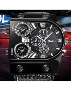 Oulm Men's Fashion Luxury Steampunk Automatic Mechanical Stainless Steel Case Leather Watch 9 61ca8YPxL5L