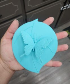 Silicone Cup Lids - Creative Butterfly Mug Cover From ME.FAN - Anti-dust Airtight Seal Silicone Drink Cup Lids - Hot Cup Lids 6 Set In Bright Colors 6 Set-Butterfly 42 61ccXhvtR9L