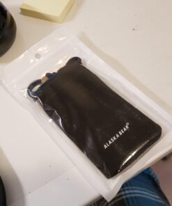 Alaska Bear® Cigar Cutter Stainless Steel Guillotine Double Cut Blade in Black Gift Pouch 45 61cd1e2GGoL