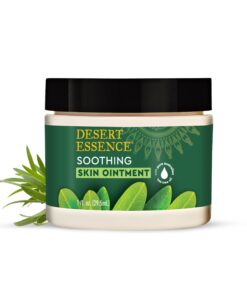 Desert Essence Tea Tree Oil Skin Ointment - 1 Fl Ounce - Jojoba & Lavender Essential Oils - Vitamin E - Sweet Almond Extract - Moisturizer For Dry Skin, Skin Irritations, Cuticles 1 Fl Oz (Pack of 1) 13 61cgzxHE5L