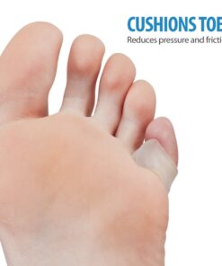 Natracure Advanced Gel Toe Separator (w/Toe Loop) - Spacer, Corrector, Straightener to Cushion and Align Bent, Crooked, Overlapping Toes - Corns, Pinky Tailor Bunions - (1104-M CAT 2PK) - Size: Small Small (Pack of 2) 14 61chFW5lMCL