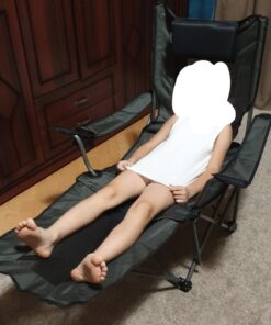 OUTDOOR LIVING SUNTIME Camping Folding Portable Mesh Chair with Removabel Footrest Army Green 41 61chR7MxxIL