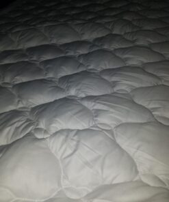 ExceptionalSheets Pillow Top Mattress Pad - Found in Marriott Hotels with Fitted Skirt and 18" Deep Pockets - Supportive Pillowtop Mattress Pad Cover with Cluster Fiber - Queen Size 41 61ciDY2JZDL