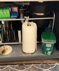 Simple Houseware Under Sink 2 Tier Expandable Heavy Duty Metal Shelf Organizer Rack, Silver (Expand from 15 to 25 inches) Expandable Shelf 40 61cjDO2xRUL