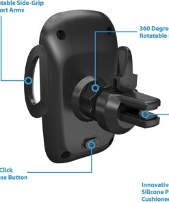 Beam Electronics Car Phone Holder Mount, Phone Car Air Vent Mount Holder Cradle Compatible for iPhone 12 11 Pro Max XS XS XR X 8+ 7+ SE 6s 6+ 5s 4 Samsung Galaxy S4-S10 LG Nexus Nokia 28 61cjIu6clL