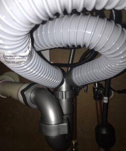 Snappy Trap 1 1/2" All-In-One-Drain Kit for Double Bowl Kitchen Sinks Original version 30 61cmpSmZ QL