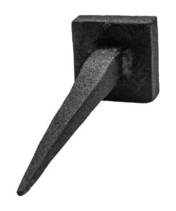 Renovators Supply 4 1/4 Inch Clavos Decorative Nail Black Wrought Iron Barn, Gate, Shutter or Door Clavos Square Head Rustic Nail Powder Coat Finish Home Hardware Pack of 3 12 61cosEFo2CL