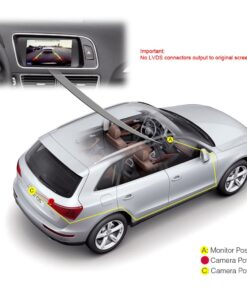 HDMEU Reversing Backup Camera Waterproof 170° Reversible Vehicle Specific Trunk Handle Camera Integrated into Case Handle for Truck Handle Audi A3 A4 A6L A8L A8 Q7 A4 B6 C6 B7 8E 8H Q5 Q7 14 61cqAatS6bL