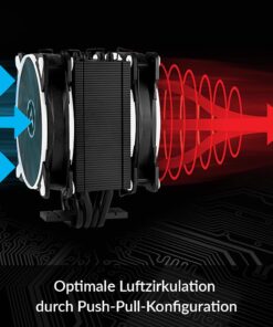 ARCTIC Freezer 34 Esports Duo - Tower CPU Fan with BioniX P-Series case Fan in Push-Pull, 120 mm PWM CPU Air Cooler, for Intel and AMD Socket, LGA1700 Compatible - White 29 61cqhqYtevL