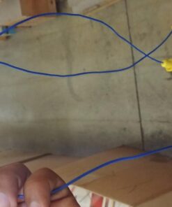 Plugfones Guardian in-Ear Earplug Earbud Hybrid - Noise Reduction in-Ear Headphones(Blue & Yellow) Blue 42 61crPiG3snL