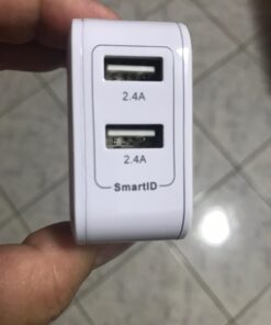 iClever BoostCube 2nd Generation 24W Dual USB Wall Charger with SmartID Technology, Foldable Plug, Travel Power Adapter for iPhone Xs/XS Max/XR/X/8 Plus/8/7 Plus/7/6S/6 Plus, iPad Pro Air/Mini and Other Tablet 1 Pack 50 61csl7 JL