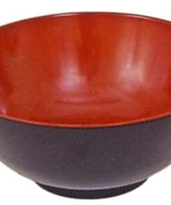 Alternative view of Happy Sales HSNB-MRB52L, Red Black Melamine Udon Ramen Noodle Soup Bowls 52 oz RedBlack