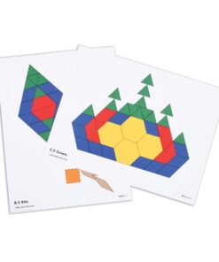 Learning Advantage Pattern Block Activity Cards - In-Home Learning Activity for Early Math & Geometry - Set of 20 - Teach Creativity, Sequencing and Patterning 16 61cvs2tvUcL