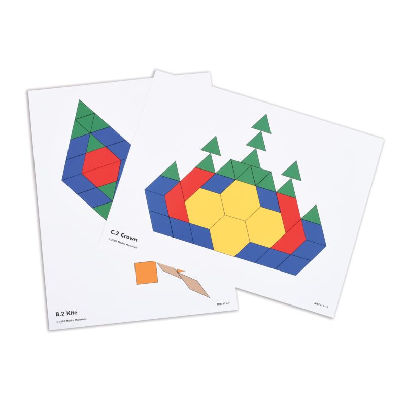 Learning Advantage Pattern Block Activity Cards - In-Home Learning ...