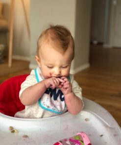 Joovy Spoon Baby Walker & Activity Center Featuring Three Adjustable Heights, Tough Luggage Grade Seat Material, and 30 lb Weight Capacity - JPMA Safety Certified (Red) Red 33 61cx04I6oUL