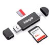 Vanja Micro SD to USB 2.0 Adapter - Portable Card Reader for SD, Micro SD, SDXC, SDHC, MMC Cards Micro USB 2.0 47 61cxKbOcSL