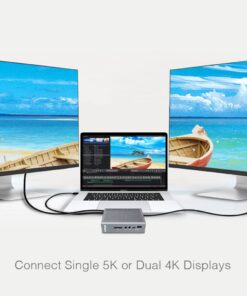 CalDigit TS3 Plus Thunderbolt 3 Dock - 87W Charging, 7X USB 3.1 Ports, USB-C Gen 2, DisplayPort, UHS-II SD Card Slot, Gigabit Ethernet for Mac & PC, Thunderbolt 4 Compatible (0.8m/2.62ft Cable) 0.8 Meter Cable TS3 Plus - Space Gray 23 61cywis2xKL