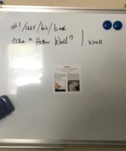 Whiteboard Set - Dry Erase Board 24 x 18" with 1 Magnetic Dry Eraser, 4 Dry Wipe Markers and 4 Magnets - Small White Hanging Message Scoreboard for Home Office School (24x18" Landscape) 24x18" Landscape 46 61cz5ZTPiPL