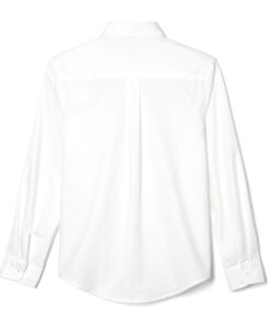 Alternative view of French Toast Boys' Long Sleeve Oxford Shirt (Standard & Husky) 12 White