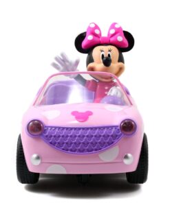 Disney Junior Minnie Mouse Roadster RC Car with Polka Dots, 27 MHz, Pink with White Polka Dots, Standard (97161) 16 61d3Qy6uPL