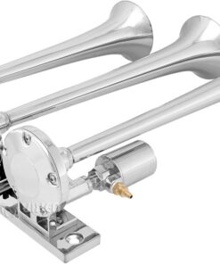 Vixen Horns Train Horn Kit for Trucks/Car/Semi. Complete Onboard System- 150psi Air Compressor, 1 Gallon Tank, 3 Trumpets. Super Loud dB. Fits Vehicles like Pickup/Jeep/RV/SUV 12v VXO8210/3118 10 61d5c I1YAL