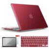 IBENZER Compatible with Old Version MacBook Air 13 Inch Case (2017-2010 Release), Models: A1466/A1369, Plastic Hard Shell Case with Keyboard & Screen Cover for Mac Air 13, Wine Red, A13WR+2 For Macbook Air 13'' A1466/A1369 5 61d8VMlyykL