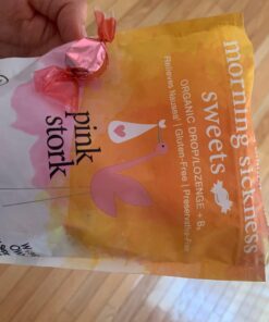 Pink Stork Morning Sickness Sweets, Organic Mango Ginger Candy with Vitamin B6 for Morning Sickness Support and Occasional Motion Sickness, Pregnancy Must Haves - 30 Wrapped Drops 34 61d8kwdT4LL