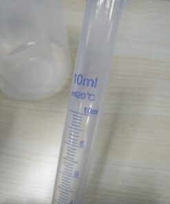 APLANET Plastic Graduated Cylinders and Beakers, 10ml, 25ml, 50ml, 100ml Cylinders with 50ml, 100ml, 250ml, 500ml, 1000ml Beakers and 1 Tube Brush, Ideal for Home and School Science Lab 40 61d969M3hL