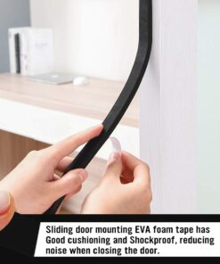 CCHUIXI Door Weather Stripping, Weatherstrip Adhesive, (1/8"Thick-1/2"-66ft) Soundproofing Waterproofing Insulation Foam Gasket Tape Weather Strip. 1/8"Thick-1/2"-66ft 12 61d9wA4PDPL 1
