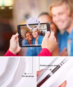 Duojin Selfie Portable Flash Led Camera Phone Photography Ring Light Enhancing 25 61dAX6TgvL