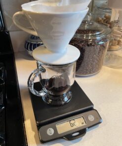 Hario V60 Ceramic Coffee Dripper Pour Over Cone Coffee Maker Size 02, White 43 61dAffrwWUL