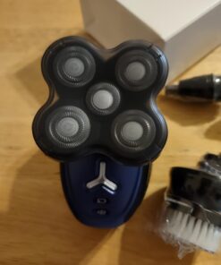 Head Shaver for Bald Men,5 in 1 Bald Head Shavers for Men Cordless,Waterproof Wet/Dry 5 Head Mens Electric Razor for Head Face Shaving, USB Mans Grooming Kit Rechargeable,Rotary Shaver Gift for Men 32 61dChTiuBbL