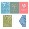 Heartfelt Sympathy Card Pack / 25 Note Cards Set / 5 Warm Comfort Designs / 4 5/8" x 6 1/4" Peace Note Cards/Made In The USA Heartfelt 3 61dDmiO6shL