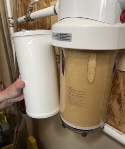 GE Whole House Water Filtration System | Reduces Sediment, Rust & More | Install Kit & Accessories Included | Filter Not Included | Replace Filters (FXHTC, FXHSC) Every 3 Months | GXWH40L 37 61dG3ytn91L 3