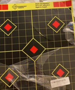 Splatterburst Targets - 12 x18 inch - Silhouette Splatter Target - Easily See Your Shots Burst Bright Fluorescent Yellow Upon Impact - Made in USA 10 pack 27 61dGAat7HUL