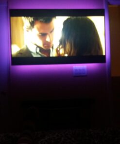 Nexlux LED Lights for 58 Inch TV, Backlight 8.2ft USB LED Light Strip Indoor Use APP Controlled with Remote, DIY Colors TV LED for Gaming Lights RGB for 32Inch-58Inch 46 61dGUcYo6XL