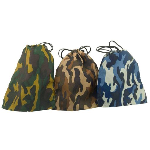 Adorox Tie-dyed Camouflage Drawstring Tote Bags Party Favors Arts & Crafts (Camouflage (12 Bags))