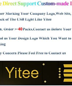 Yitee 5pcs LED Circuit Boards USB Light Keychain Super Bright 6 LEDs Mini USB Light Lamp with Smart Touch Electrodeless Dimming Switch for Laptop Keyboard Light(Pure White), Qty:5 6-LED Touch Dimmer Switch(5pcs) 33 61dHhR1sKL