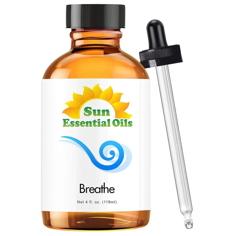 Breathe Blend Essential Oil (Huge 4oz Bottle) Bulk Breathe Blend Oil - 4 Ounce 4 Fl Oz (Pack of 1)